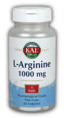 L-Arginine 30ct 1000mg from Kal