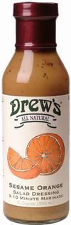 DRESSING,SESAME ORANGE Case of 12 / 12 OZ from Drews All Natural
