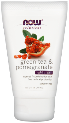 NOW: Green Tea Pomegranate Moisturizing Night Cream 2 oz