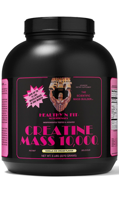HEALTHY N FIT NUTRITIONALS: Creatine Mass 10000 Vanilla Powder 5 lb