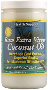 HEALTH SUPPORT: Organic Raw X-Virgin Unrefined Coconut Oil 31 oz