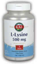 L-Lysine 100ct 500mg from Kal