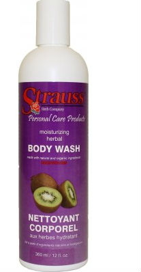 STRAUSS HERB COMPANY: Moisturizing Herbal Body Wash Kiwi 12 oz