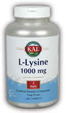 L-Lysine 100ct 1000mg from Kal