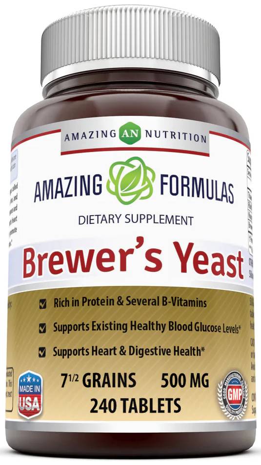 AMAZING NUTRITION: Amazing Formulas Brewers Yeast 500 mg 240 TABLET