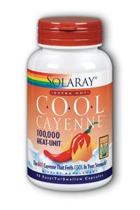 Extra Hot Cool Cayenne 90ct 100000hu from Solaray