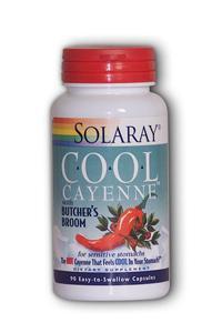 Cool Cayenne with Butcher's Broom 90ct 40000hu from Solaray