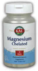 Chelated Magnesium 100ct 220mg from Kal