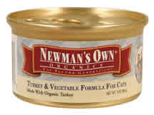Newman's Own Organics: Cat food,og,turkey&veg,can 3 OZ