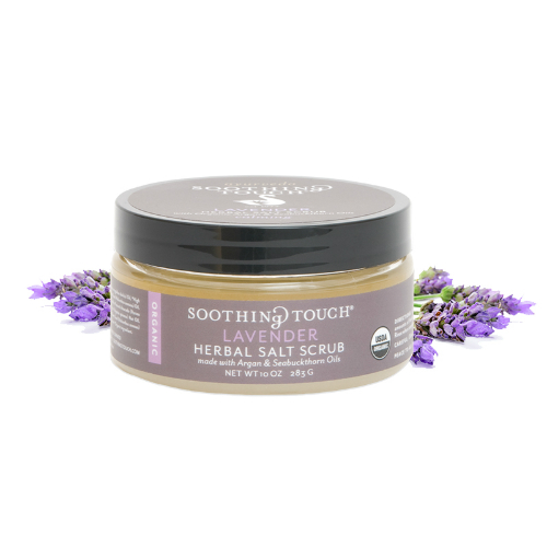 SOOTHING TOUCH LLC: Lavender Herbal Salt Scrub 10 oz