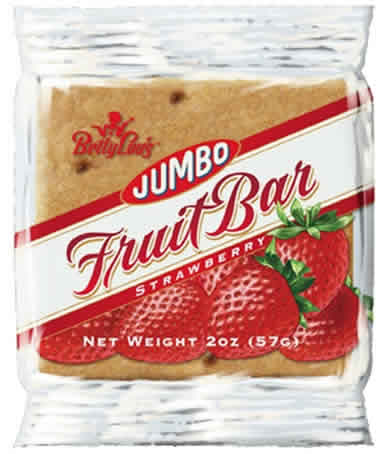 FRUIT BAR,STRAWBERRY,WF Case of 12 / 2 OZ from Betty Lous