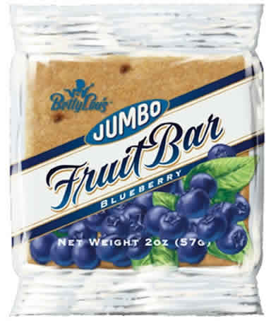 FRUIT BAR,BLUEBERRY,WF - 12 / 2 OZ from Betty Lous