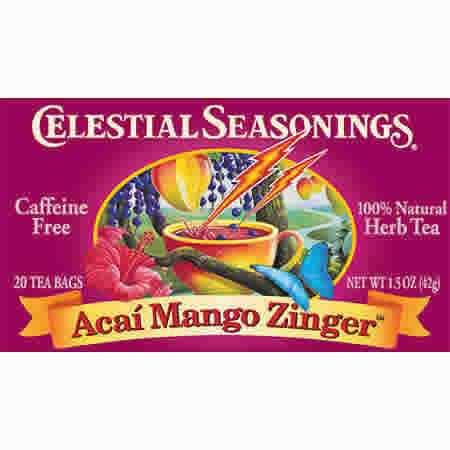 HERB TEA,ACAI MANGO ZINGR Case of 6 / 20 BAG from Celestial Seasoning