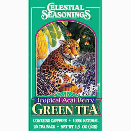 GREEN TEA,TROP ACAI BERRY Case of 6 / 20 BAG from Celestial Seasoning