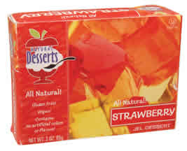 Jel dessert,strawberry Case of 24 / 3 OZ from Natural Desserts