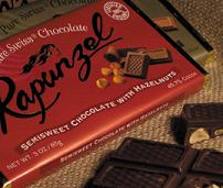 BAR,OG,SEMISWT CHOC W/HZL Case of 12 / 3 OZ from Rapunzel USA