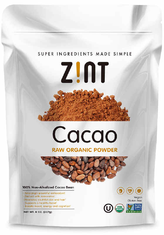 Zint: Organic Cacao Powder 8 OZ