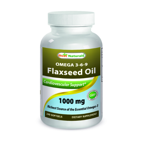 Best Naturals: Flaxseed Oil 1000 mg 240 sfg