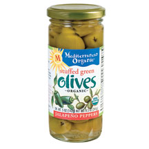 OLIVES,OG,GRN STUFFD/JLPN Case of 12 / 9 OZ from Mediterranean Organic