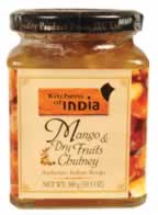 CHUTNEY,MANG0 & DRY FRUIT Case of 6 / 10.5 OZ from Kitchens Of India