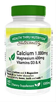 Calcium 1000mg Magnesium 400mg with Vitamin D&K