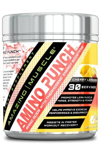 AMAZING NUTRITION: Amazing Muscle Amino Punch Cherry Lemonade 255 GM