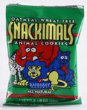 SNACKIMALS,OG,W/F,OATMEAL Case of 18 / 2.125 OZ from Barbaras Bakery