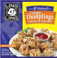 CRISPY DUMPLINGS CHICKEN Case of 9 / 10.5 OZ from Ling Ling