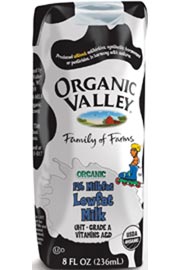 Aseptic milk,og,sngl,lf Case of 24 / 8 OZ from Organic Valley