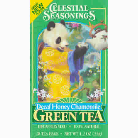 Green tea,hny cham,decaf Case of 6 / 20 BAG from Celestial Seasoning