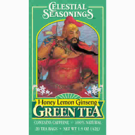 Green tea,hny lmn ginseng Case of 6 / 20 BAG from Celestial Seasoning