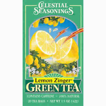 Green tea,lemon zinger Case of 6 / 20 BAG from Celestial Seasoning