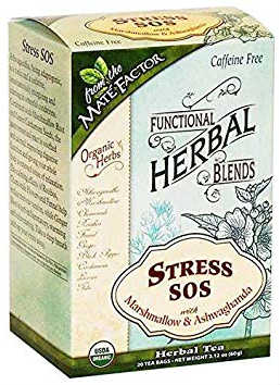 FUNCTIONAL HERBAL BLENDS: Stress SOS with Marshmallow and Ashwagandha 20 bag