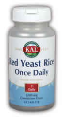 Red Yeast Rice Once Daily 30ct 1200mg from Kal