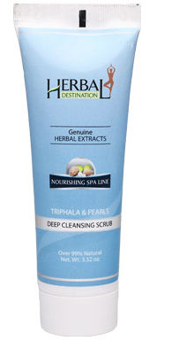 HERBAL DESTINATION: Deep Cleansing Scrub Triphala and Pearl 3.52 oz