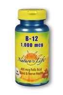 Natures life - Vitamin b-12, 1,000 mcg 100ct