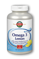 Omega-3 with natural lemon flavor, 120ct 1070mg