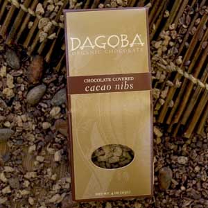 Cacao nibs,choc covered Case of 6 / 4 OZ from Dagoba Chocolate