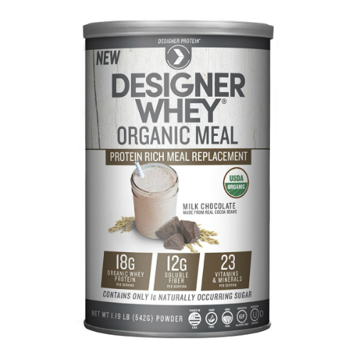 DESIGNER WHEY: Organic Meal Replacement Milk Chocolate 1.21 lb