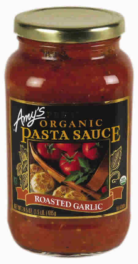 Sauce organic roasted garlic Case of 6 / 24.5 OZ from AMY'S
