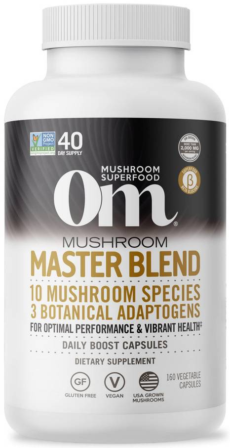 OM MUSHROOM: Mushroom Master Blend 160 CT