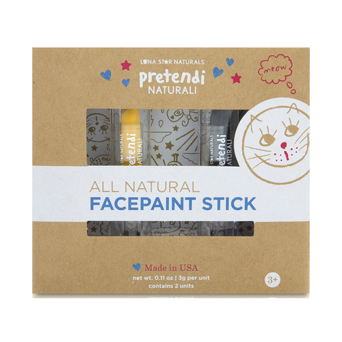 LUNA STAR NATURALS: Pretendi Naturali All-Natural Mineral Face Paint Sticks Duo Pack Yellow/Black 2 ct