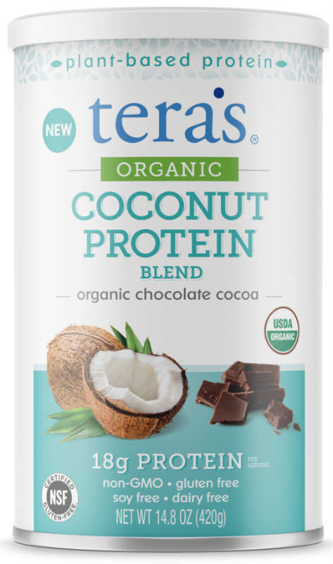 TERA'S WHEY: Organic Coconut Protein Chocolate 12 ounce