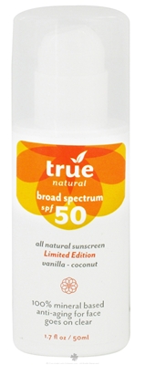 Sunscreen spf50 vanilla coconut