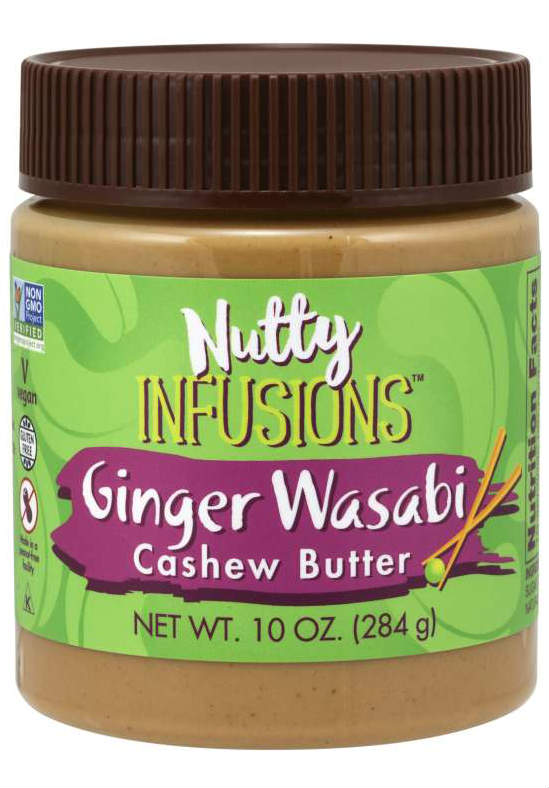 NOW: Nutty Infusions™ Cashew Butter, Ginger Wasabi 10oz