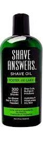 FOSTER AND LAKE: Shave Answers Shave Oil Unscented 4 OUNCE