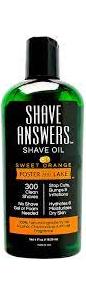FOSTER AND LAKE: Shave Answers Shave Oil Sweet Orange 4 OUNCE