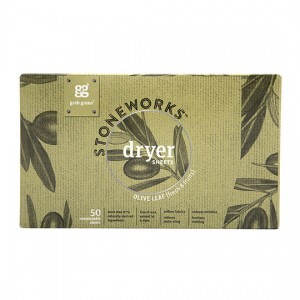 GRAB GREEN: Stoneworks Dryer Sheets Olive Leaf 50 CT
