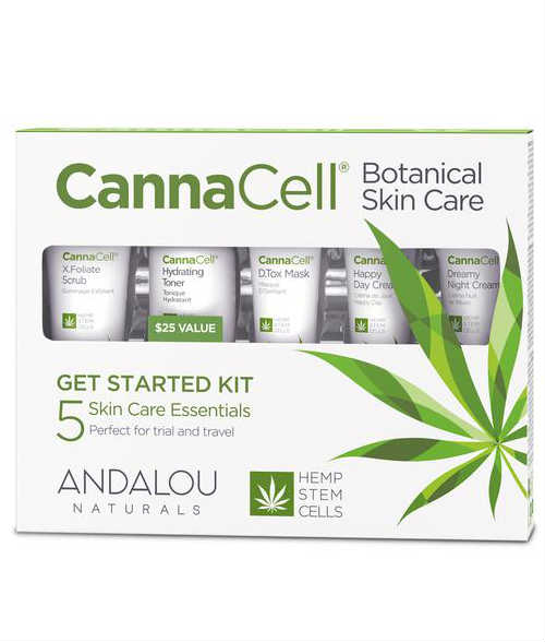 ANDALOU NATURALS: CannaCell Botanical Get Started Kit 5 pc