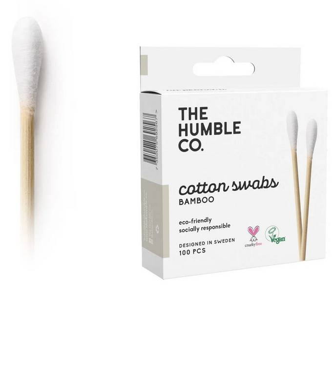 THE HUMBLE CO: Cotton Swabs White 100 CT